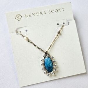 NWT Kendra Scott Brett Aqua Apatite Necklace